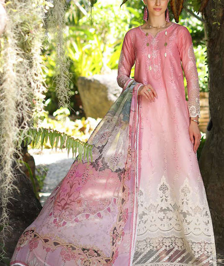 Noor By Saadia Asad Luxury Chikankari Lawn'24 D#1-A
