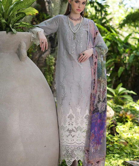 Noor By Saadia Asad Luxury Chikankari Lawn'24 D#1-B