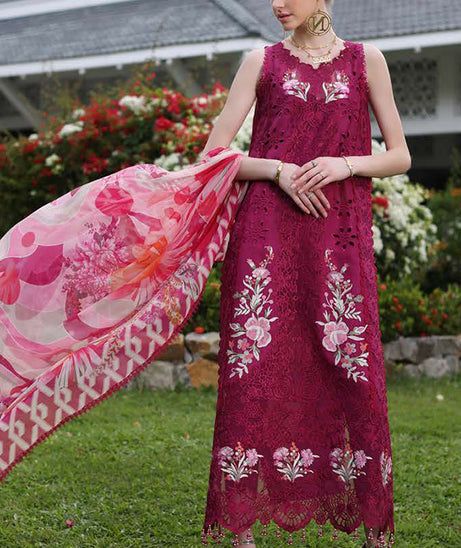 Noor By Saadia Asad Luxury Chikankari Lawn'24 D#10-A