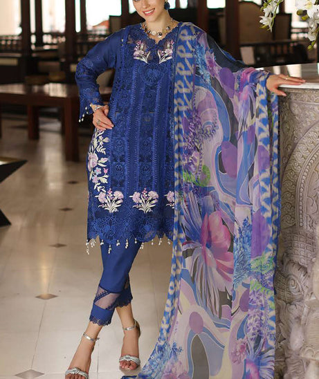 Noor By Saadia Asad Luxury Chikankari Lawn'24 D#10-B