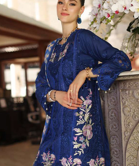 Noor By Saadia Asad Luxury Chikankari Lawn'24 D#10-B