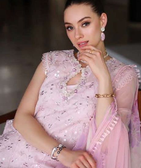 Noor By Saadia Asad Luxury Chikankari Lawn'24 D#11-A