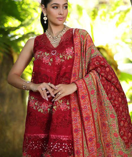 Noor By Saadia Asad Luxury Chikankari Lawn'24 D#12-A