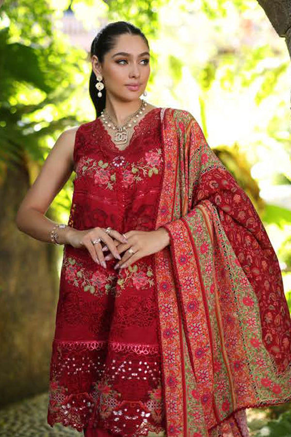 Noor By Saadia Asad Luxury Chikankari Lawn'24 D#12-A