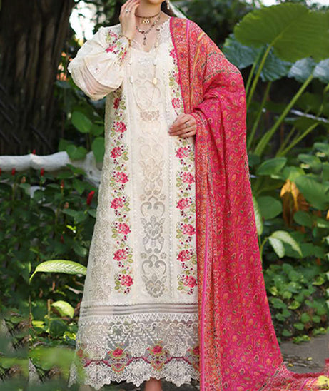 Noor By Saadia Asad Luxury Chikankari Lawn'24 D#12-B