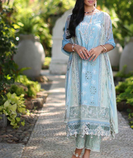 Noor By Saadia Asad Luxury Chikankari Lawn'24 D#2-A