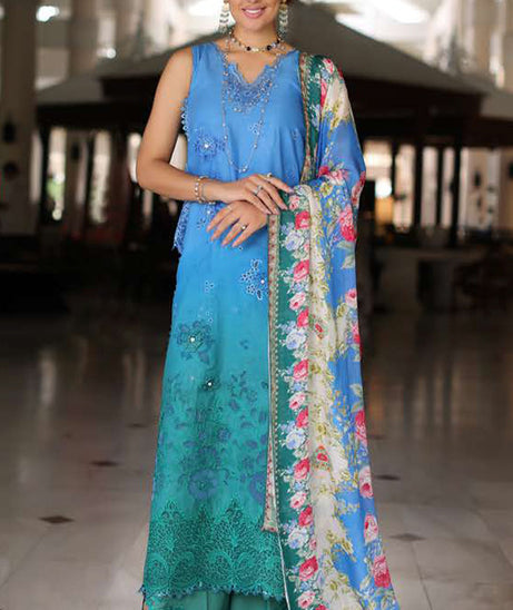 Noor By Saadia Asad Luxury Chikankari Lawn'24 D#5-B