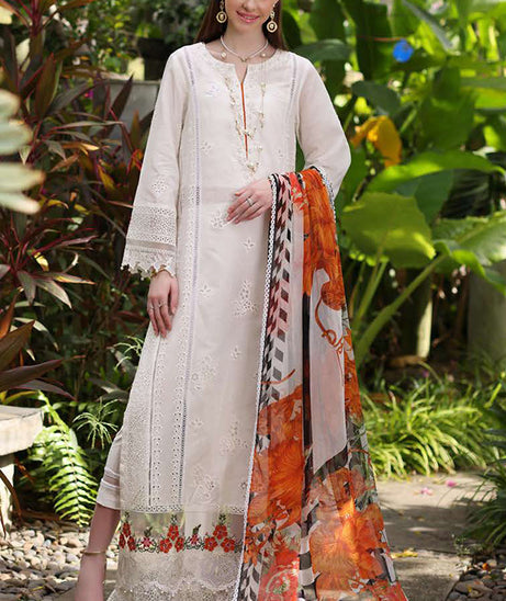 Noor By Saadia Asad Luxury Chikankari Lawn'24 D#6-B