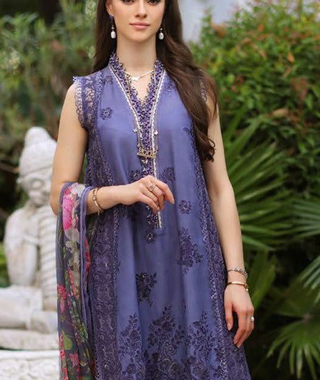 Noor By Saadia Asad Luxury Chikankari Lawn'24 D#8-A