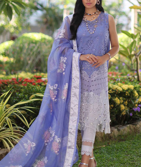 Noor By Saadia Asad Luxury Chikankari Lawn'24 D#9-B