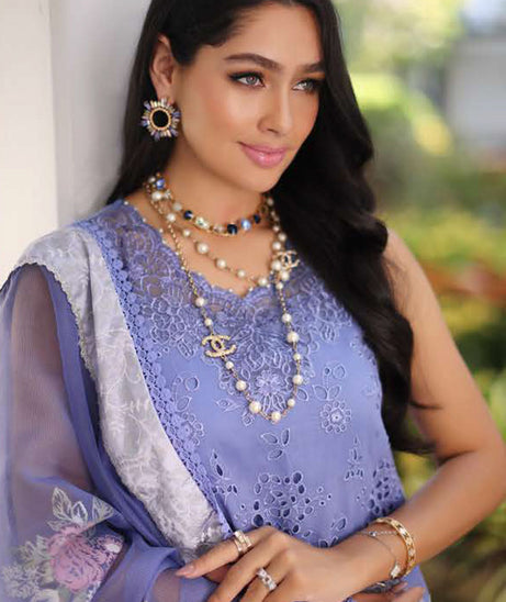 Noor By Saadia Asad Luxury Chikankari Lawn'24 D#9-B