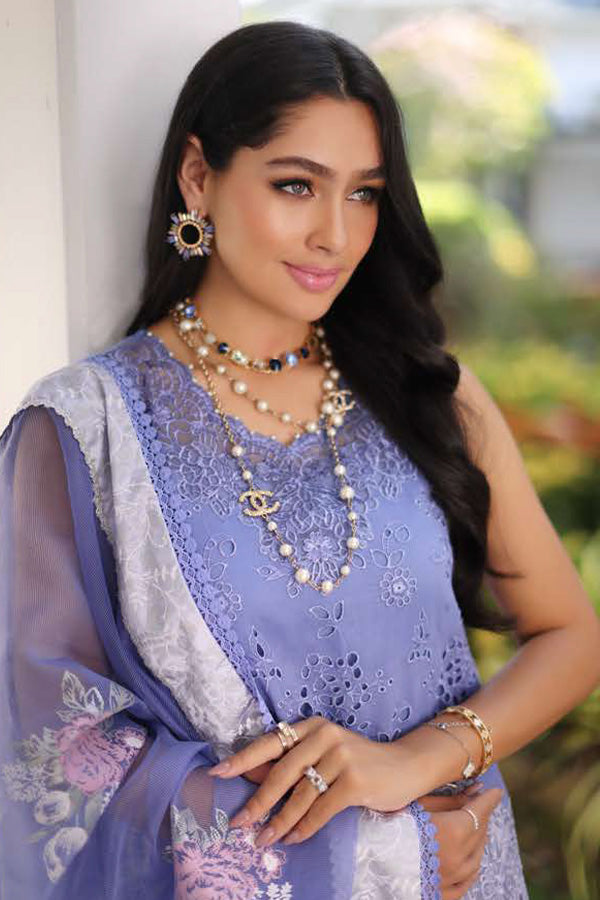 Noor By Saadia Asad Luxury Chikankari Lawn'24 D#9-B