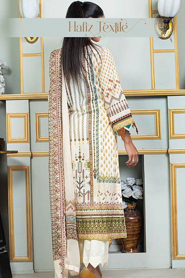 Noor E/Zari Lawn C/Dupatta'23 D#55 (L Fawn)