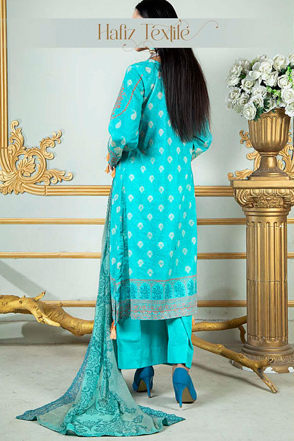 Noor E/Zari Lawn C/Dupatta'23 D#57 (L Ferozi)