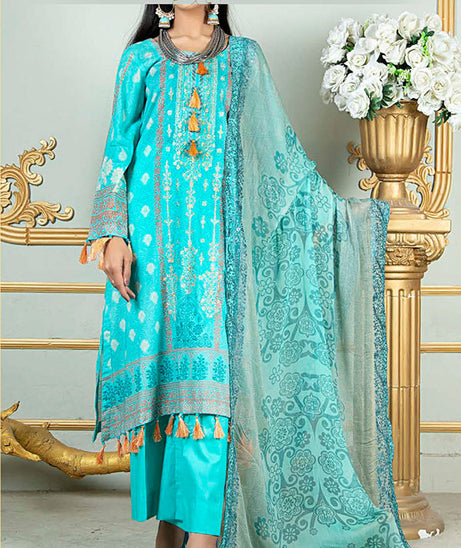 Noor E/Zari Lawn C/Dupatta'23 D#57 (L Ferozi)
