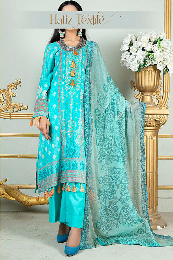 Noor E/Zari Lawn C/Dupatta'23 D#57 (L Ferozi)