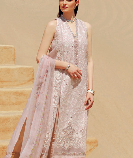 Noor Eid Handwork Laserkari Lawn 2024 D7