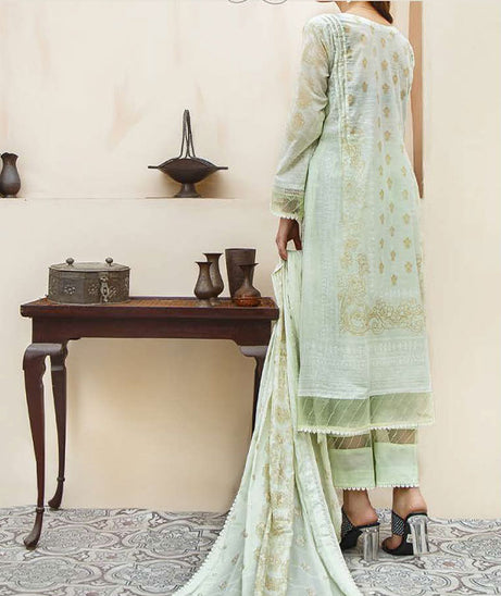 Noor Emb Lawn L/Dupatta'23 D#3 (L Pista)