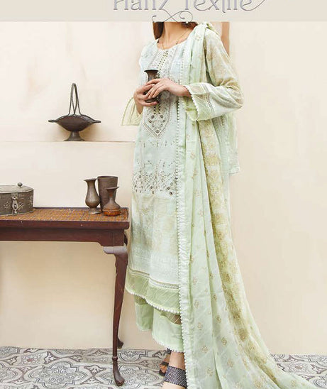 Noor Emb Lawn L/Dupatta'23 D#3 (L Pista)