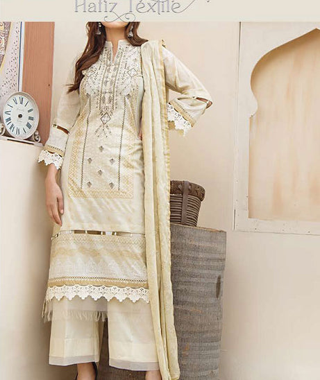 Noor Emb Lawn L/Dupatta'23 D#4 (Fawn)
