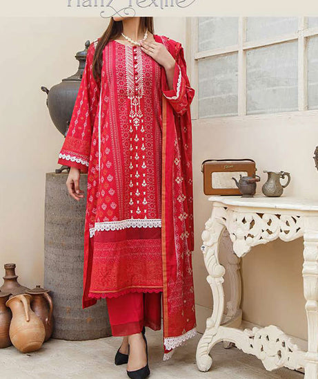 Noor Emb Lawn L/Dupatta'23 D#5 (Sh Pink)