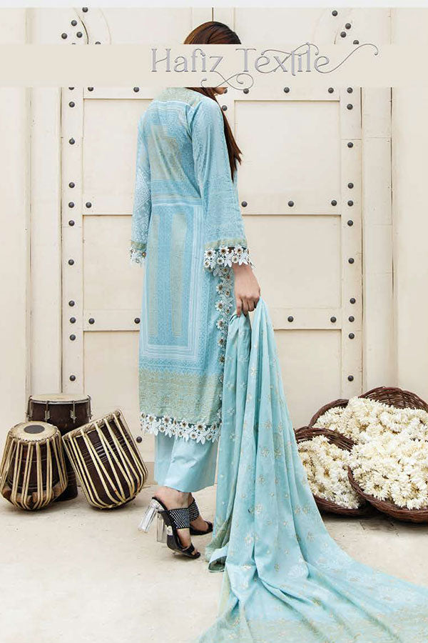 Noor Emb Lawn L/Dupatta'23 D#6 (L Ferozi)