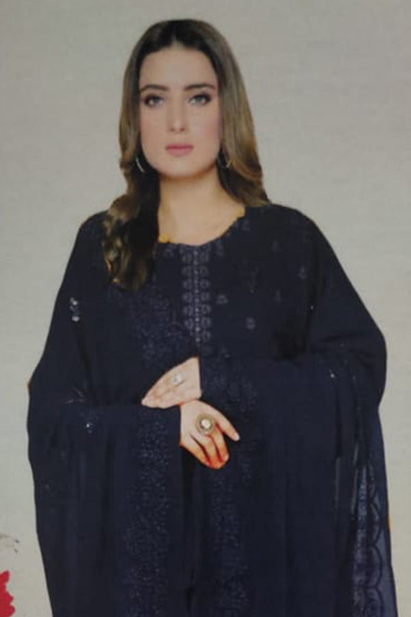 Noor Jahan Luxury Emb Lawn'25 D#1-Blue-1