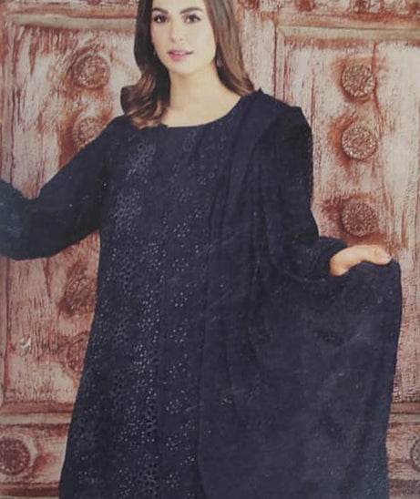 Noor Jahan Luxury Emb Lawn'25 D#1-Blue