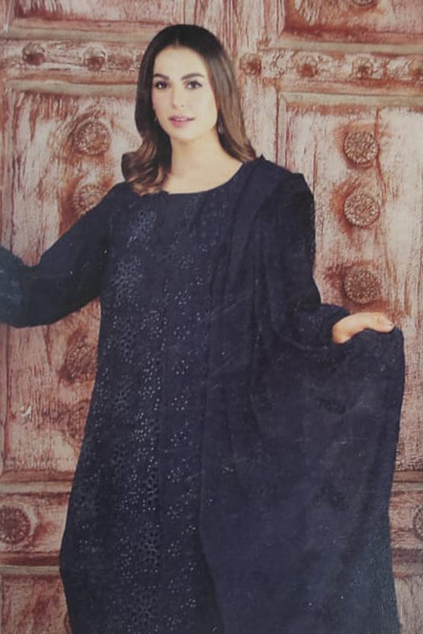 Noor Jahan Luxury Emb Lawn'25 D#1-Blue
