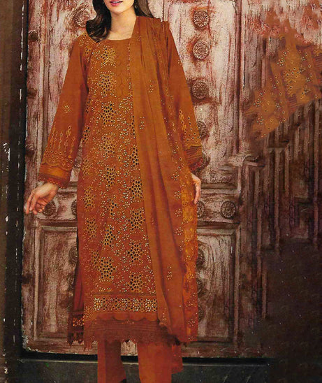 Noor Jahan Luxury Emb Lawn'25 D#1-Gold