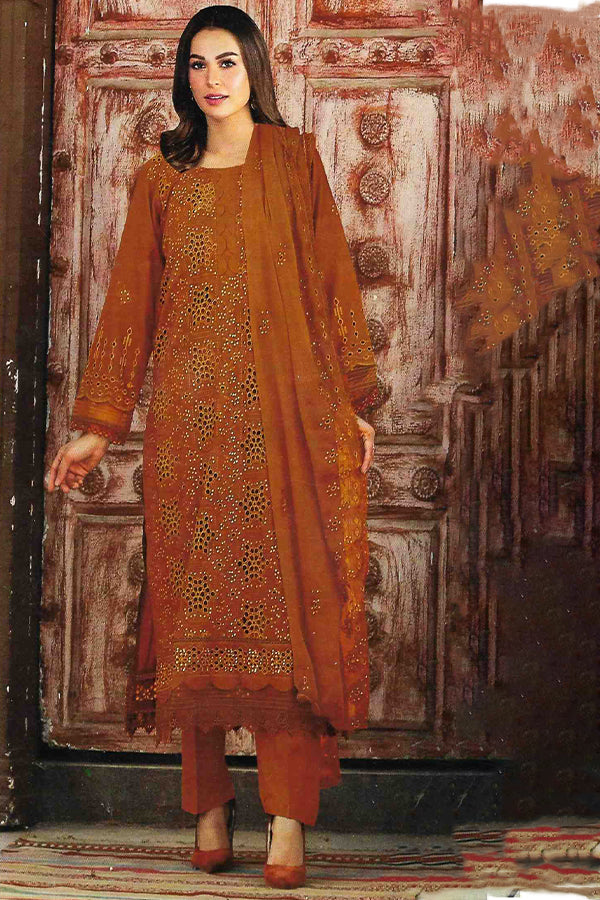 Noor Jahan Luxury Emb Lawn'25 D#1-Gold