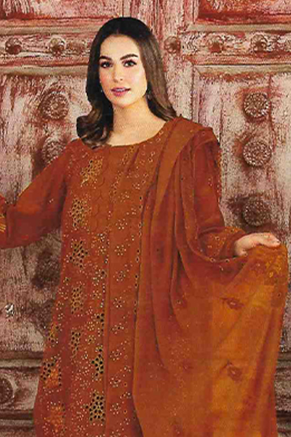 Noor Jahan Luxury Emb Lawn'25 D#1-Gold