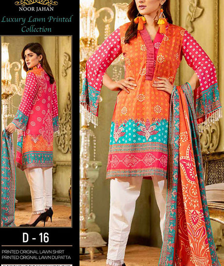 Noor Jahan Luxury Lawn`22 (Vol-2) D#16