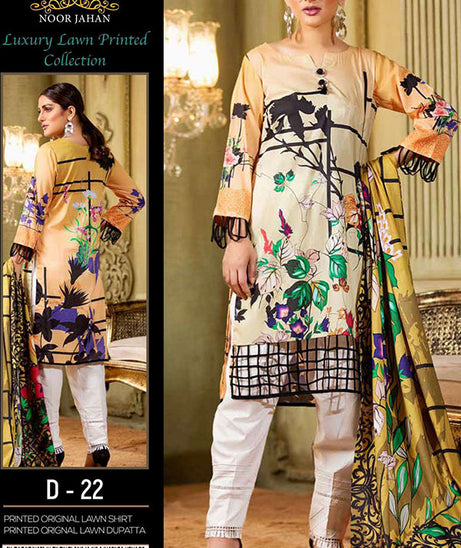 Noor Jahan Luxury Lawn`22 (Vol-2) D#22