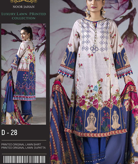 Noor Jahan Luxury Lawn`22 (Vol-2) D#28