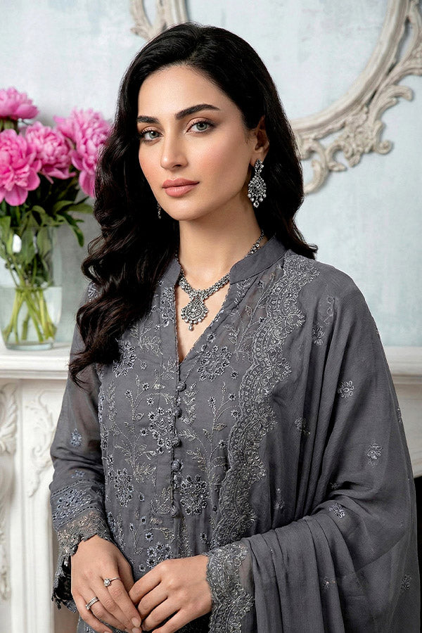 Noor Jahan Noor-E-Nazar Lawn`26 D#01 (D-Grey)