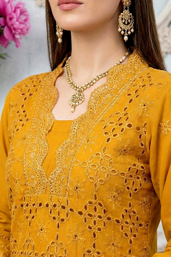 Noor Jahan Noor-E-Nazar Lawn`26 D#01 (MUSTARD)