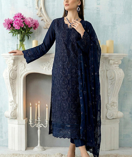 Noor Jahan Noor-E-Nazar Lawn`26 D#01 (N-BLUE)