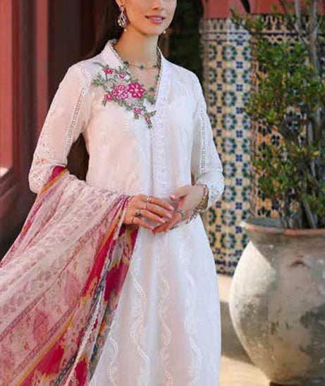 Noor By Saadia Asad Luxury Chikenkari Lawn`23 D#01-A