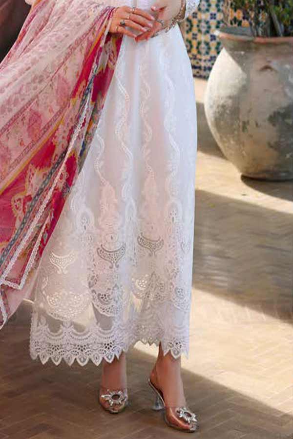 Noor By Saadia Asad Luxury Chikenkari Lawn`23 D#01-A