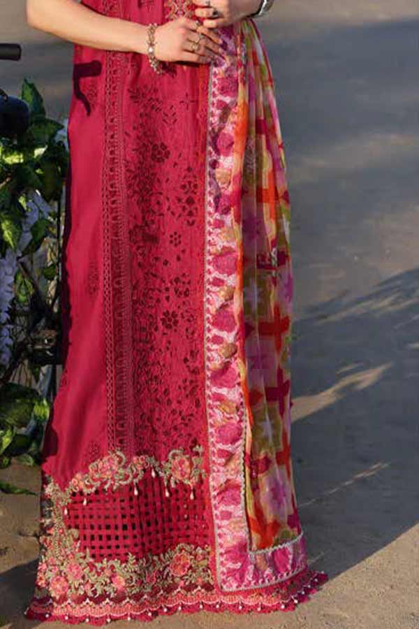 Noor By Saadia Asad Luxury Chikenkari Lawn`23 D#12-A