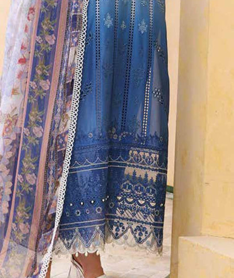 Noor By Saadia Asad Luxury Chikenkari Lawn`23 D#07-B
