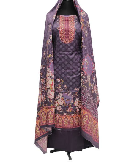 Noor Mahal Digital Linen`20 D#1734 Purple