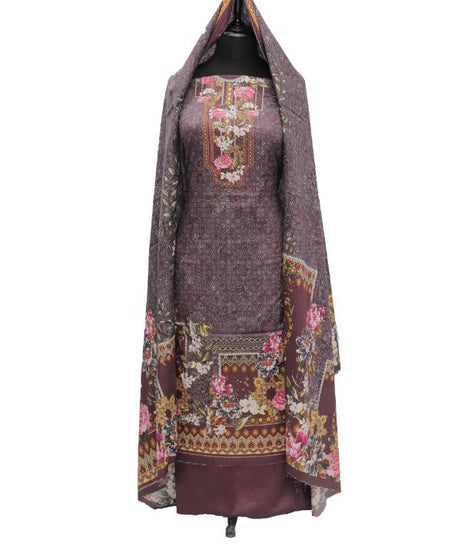 Noor Mahal Digital Linen`20 D#1737 D Purple