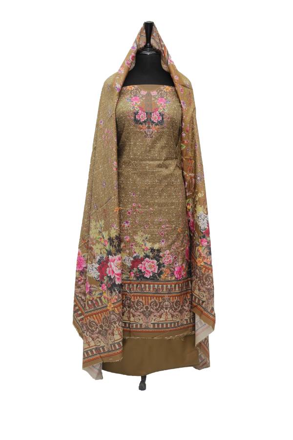 Noor Mahal Digital Linen`20 D#1745 Mehendi – Tradition Stores
