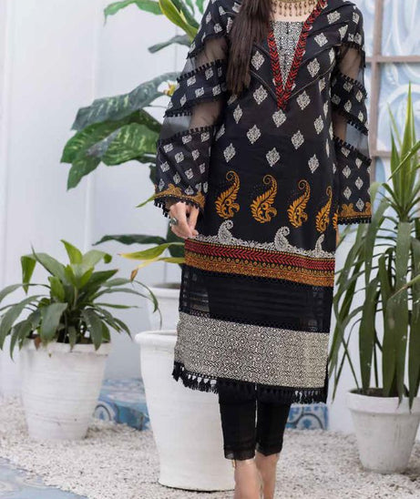 Noor Print Lawn`22 D#106 Black