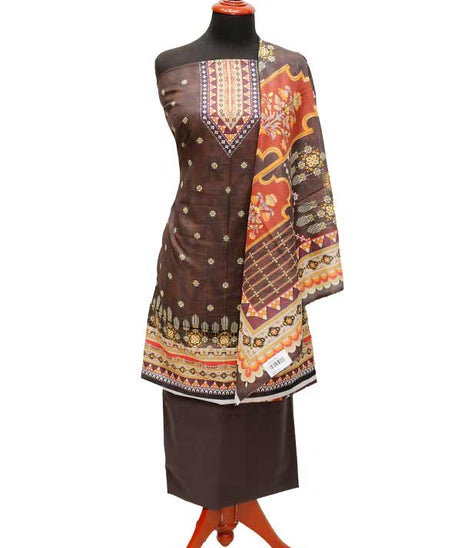 Noor Print Lawn`22 D#22 (Vol-2) Chocolate