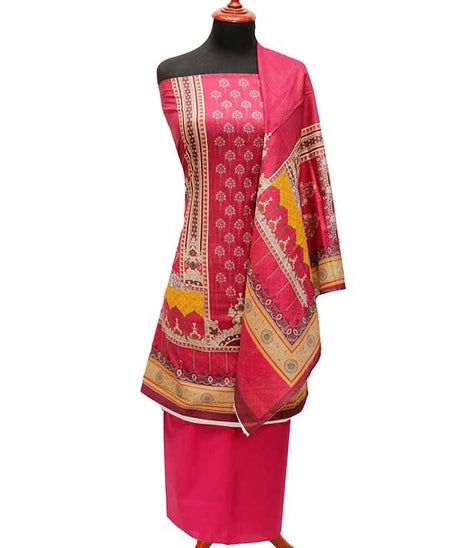 Noor Print Lawn`22 D#24 (Vol-2) Sh Pink