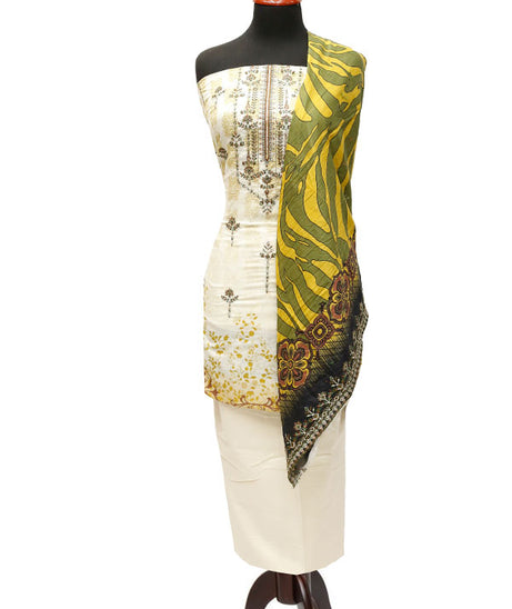 Noor E/Lawn Sitara L/Dupatta`23 D#68 (Off White)