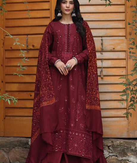 Noor Suzaankari Winter Shawl By Saadia Asad'24 D#1
